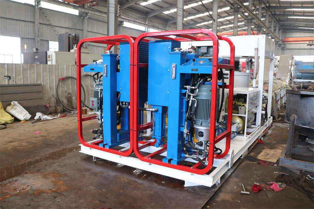 High-pressure jet grouting pump station